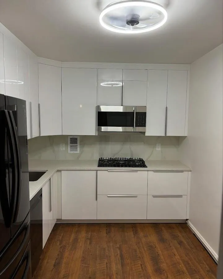 Renovated kitchen with quartz countertops in Riverdale